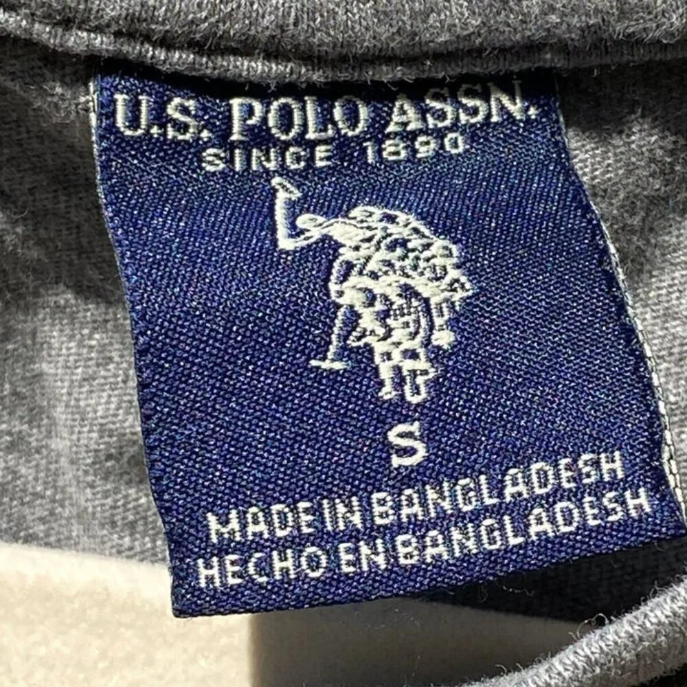 U.S Polo Assn. Est 1890 Men's Long Sleeve T-Shirt Gray Graphic Size Small - Picture 8 of 10